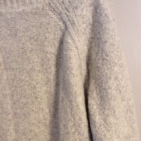 H&M neutral loose turtleneck womens sweater dress tunic Small S - Picture 5 of 6